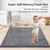 ACOMOPACK Baby Play Mat for Floor 1.3" Thick Memory Foam