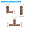 PATIKIL 18 Piece Drip Irrigation Fitting Kit for Tease Coupling