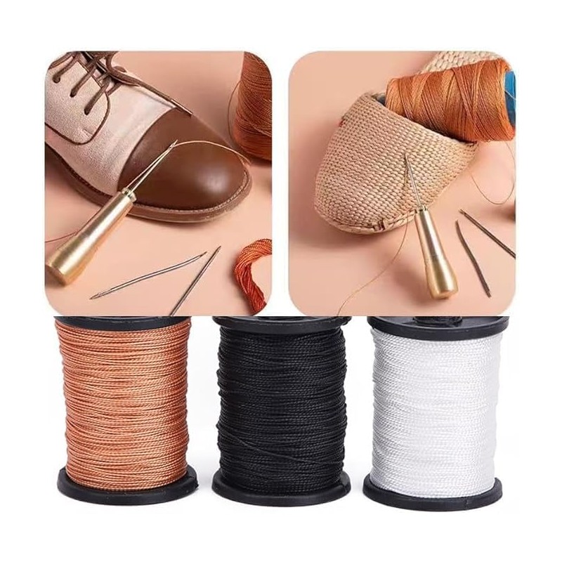 50 Meters Strong Bonded Nylon Thread White Nylon Sewing Thread