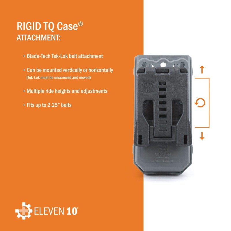 Eleven 10 Rigid TQ Case for C-A-T Tourniquet, Basketweave, Belt