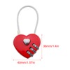 Guifeng Love Heart Digital Combination Lock Mini Outdoor Combination Lock