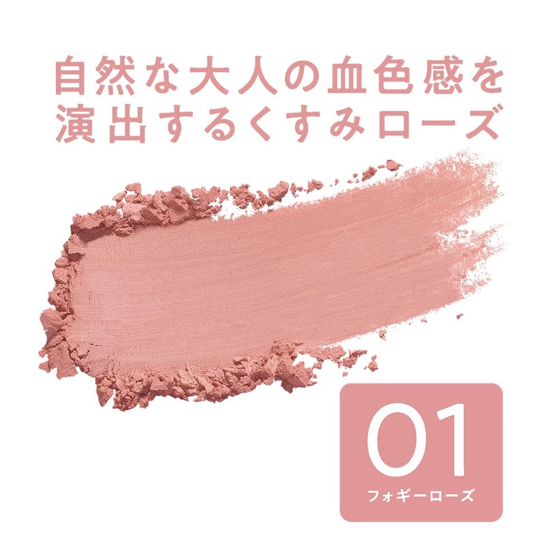 Cezanne Cheek Blush 01 Foggy Rose 2.2g Rose Pink Color