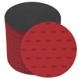 6 Inch 2000 Grit Sanding Disc, GOH DODD 25 Pieces Wet Dry Sandpaper Hook and Loop Sanding Pads for Random Orbital Sander, Automotive, Woodworking, Metal Polishing and Sanding
