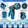 50FT/100FT Expandable Garden Water Hose with 10 Function Nozzle:_BLUE B_50FT