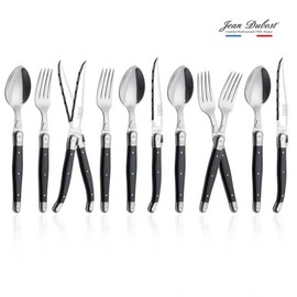 Jean Dubost Laguiole Black Dinner Cutlery 3-Piece Set for 4, 12p / 장듀보 라귀올 커트러리 블랙 디너3종 4인 12p