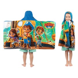 Franco Santiago of The Seas Bath/Pool/Beach Soft Cotton Terry Hooded Towel Wrap, 24 in x 50 in, by Kids