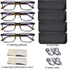 Mcoorn 4 Pack Flexible Computer Blue Light Blocking Lightweight Anti