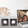 Goshyda Desktop Speaker, USB Powered Stereo Wired Speaker System with