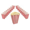 Classic Red & White Striped Popcorn Boxes Perfect for Movie
