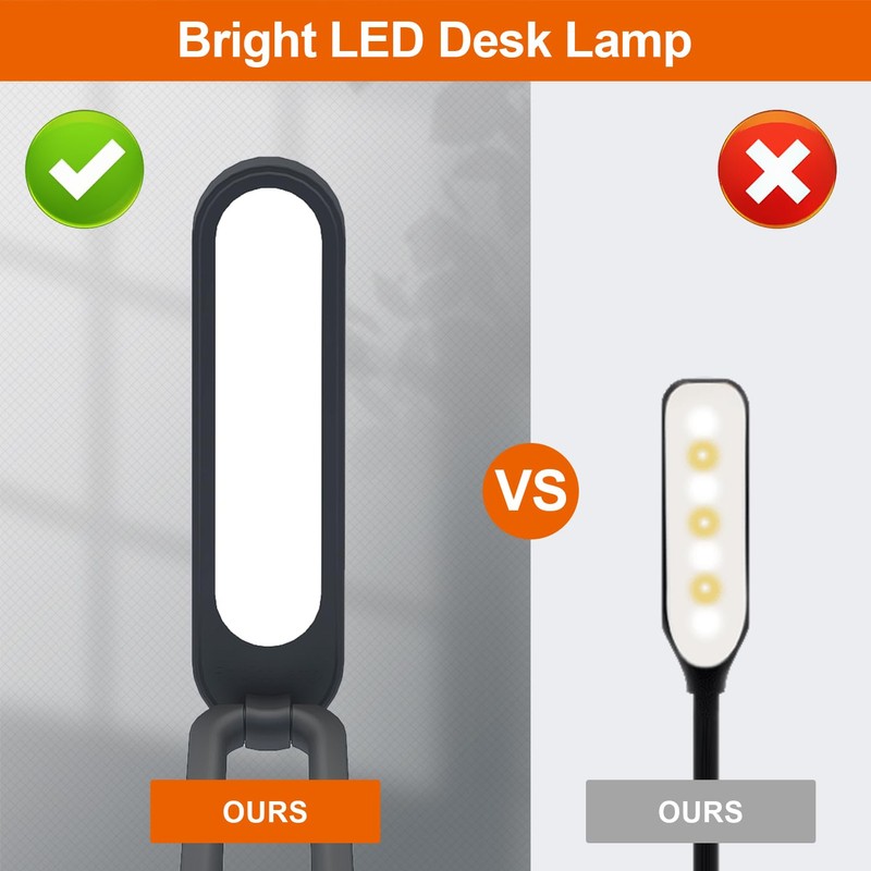 Giryuhd LED Desk Lamp for Office Home & Battery Operated