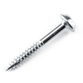 Kreg SML-F125-250 Zinc Pocket Screws, 1 1/4 Inch, #7 Fine Thread, Maxi-Loc Head (250 Count)