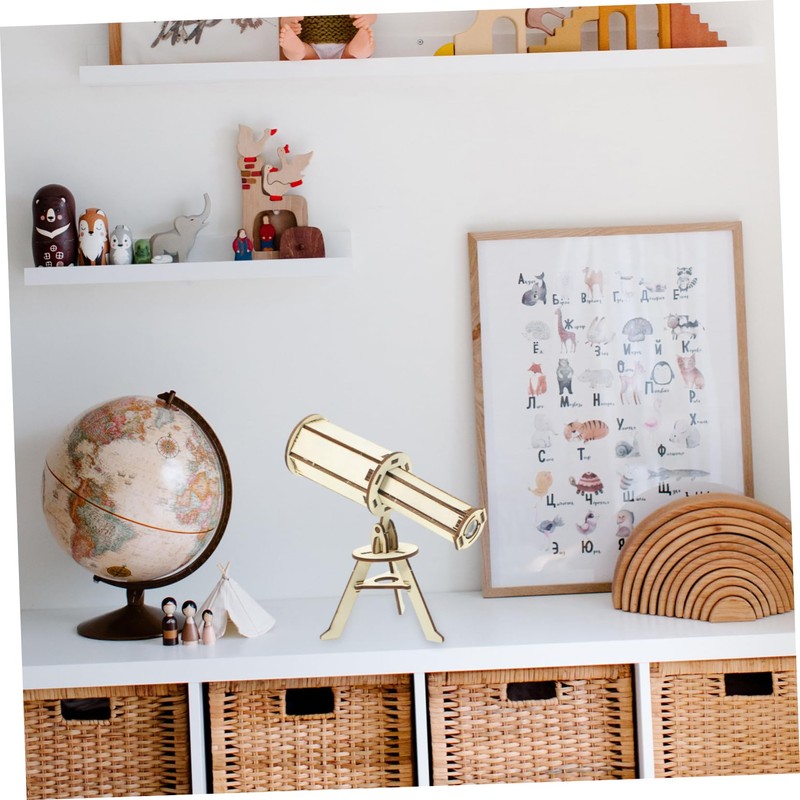 Abaodam Set of 2 Diy Telescope Scientific Diy Toys Handmade