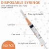 100Pack-2.5ml Luer lock Syringes with 25Ga1inch(25mm) Needles, Individually Packaging Disposable