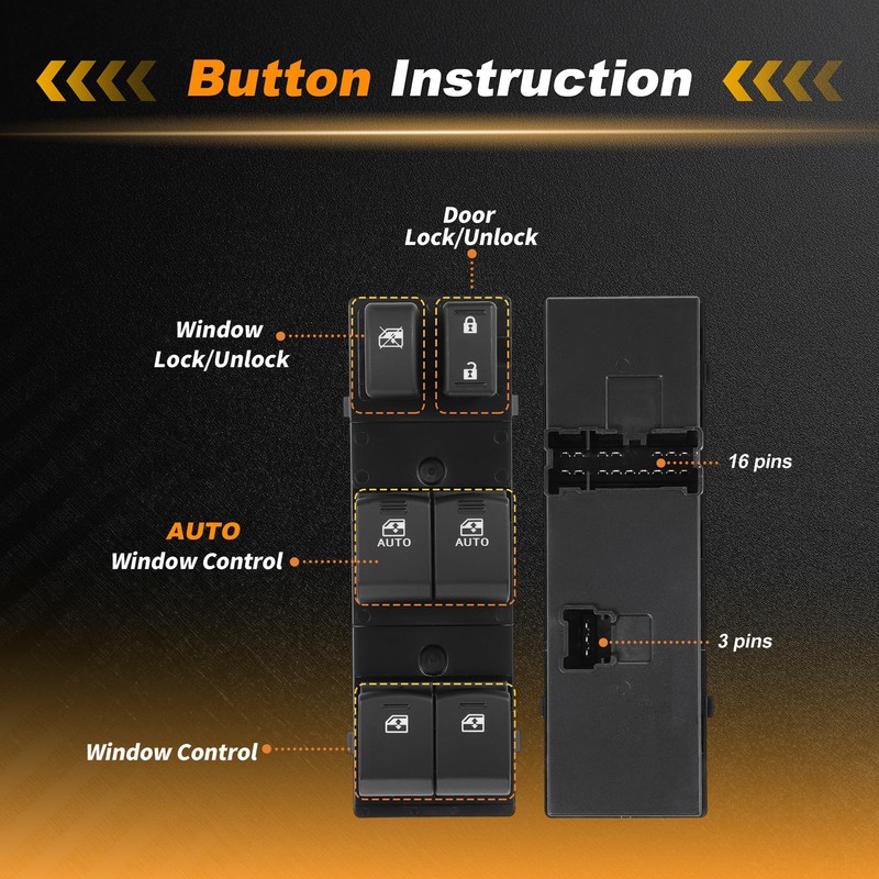 SWITCHRISE Front Left Driver Side Power Window Switch for Subaru