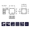 FAMATEL Set of 6 Waterproof Boxes (3002) | IP65 |