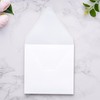 50 PCS/Pack Square Envelopes, Euro Flap White Envelopes