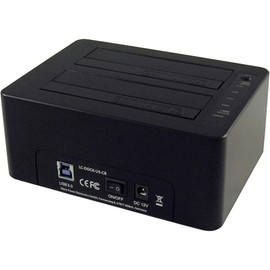 LC-POWER LC-DOCK-U3-CR storage drive docking station USB 3.0 Type-A Black LC-DOCK-U3-CR, HDD, SSD, Serial ATA, 2.5,3.5", USB 3.0 Type-A, CF, SD, 5 Gbit/s