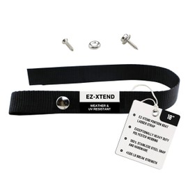 EZ-Xtend Pontoon Boat Accessories - Ladder Strap, Stainless Steel Snap and Stainless Steel Screw Stud Included - Extra Heavy Duty UV Resistant w/ 4500 lb. Breaking Strength - 1 Piece (18"x1")