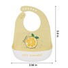 ZHIYUEYEYP 3 Pieces Baby Silicone Bibs, Soft Silicone Feeding Bibs,