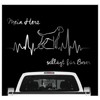 siviwonder Boxer German Sticker Car Heart Heartbeat Dog Sticker Dog