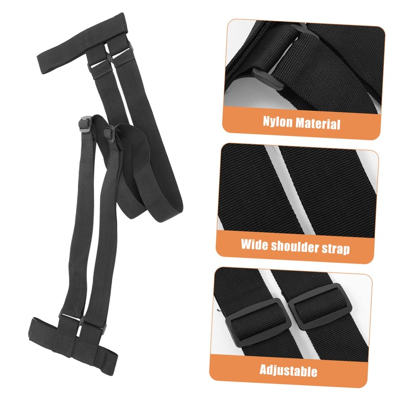 Kisangel 1pc Adjustable Ski Board Carrying Strap Portable Snowboard for