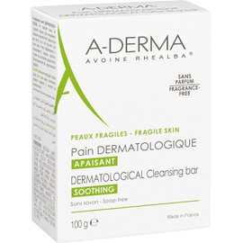 A-Derma Barra Dermolimpiadora 100 g – Limpieza Suave para Piel Delicada