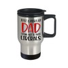 Fathers Day Travel Mug for Conservative Dad Trying Not To