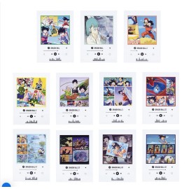 Bandai Dragon ball Ichiban Kuji VS Omnibus CROSS I Prize Clear Poster complete set