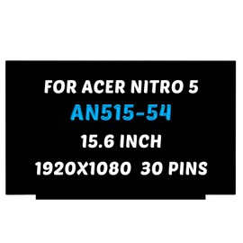 Replacement for Acer Nitro 5 AN515-54 Series LCD Screen AN515-54-5812 AN515-54-599H AN515-55-53AG Display FHD 15.6 inch 30 Pins 60Hz LED Display Digitizer Panel (for Non-Touch Screen Only)
