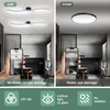 28W Linear Ceiling Light Black Modern LED Ceiling Light Fixture