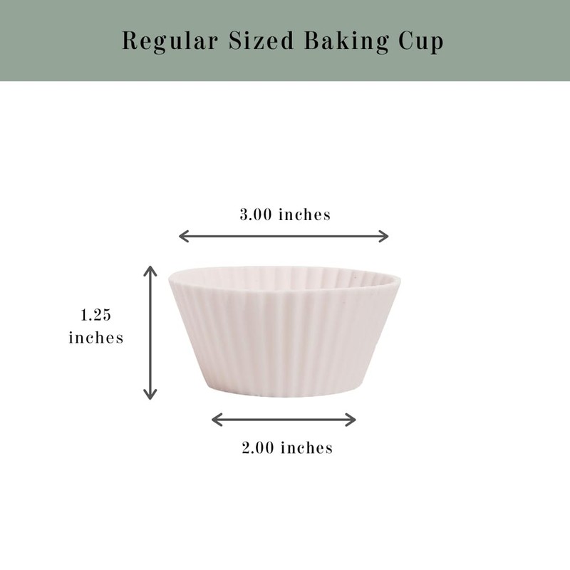 The Silicone Kitchen Reusable Silicone Baking Cups, Non-Toxic, BPA Free,