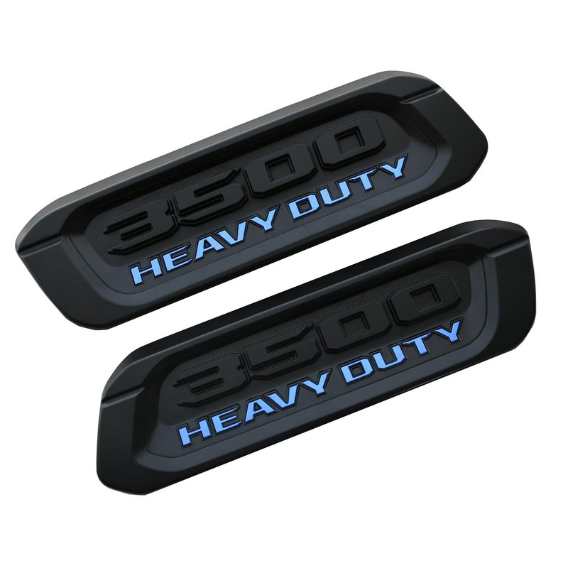 2pack New 3500 Heavy Duty Emblems Left Right Side 3D