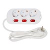 feletec feletec 3-Fach Steckdosenleiste einzeln schaltbar 1,5m Kabel Farbe: wei?,