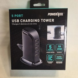 PowerXcel BRAND NEW - PowerXcel 5-Port USB Charging Tower 5A Rapid Charge - 248839