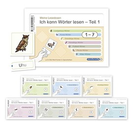 Ich kann Wörter lesen - Teil 1 - Meine Lesedosen 1-7 im Set: 7 Lesedosen mit jeweils 24 Bild-Wort-Karten