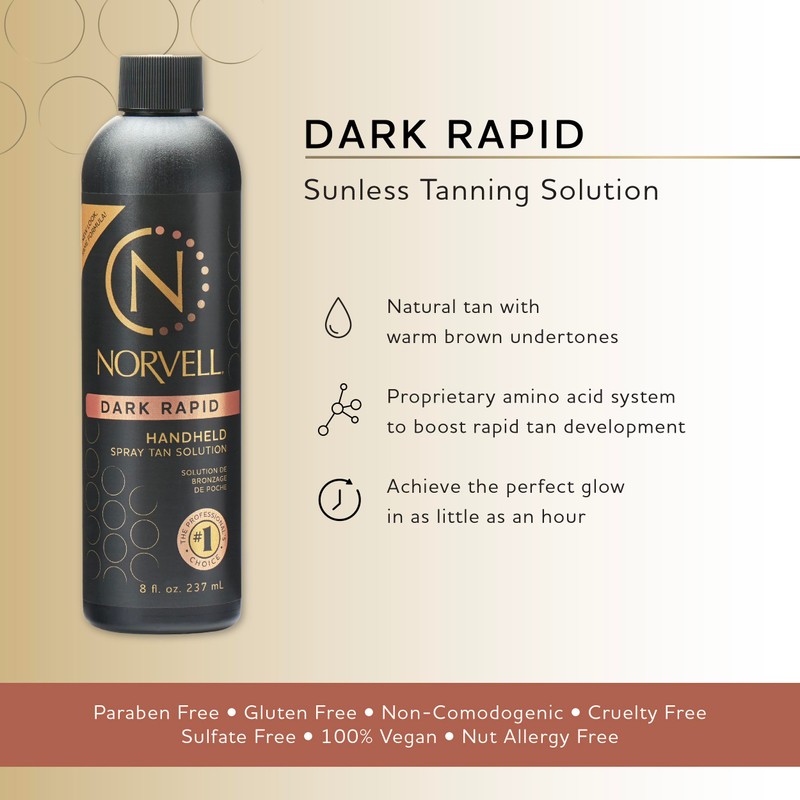 Norvell Premium Spray Tan Solution Dark Rapid 8 Fl. Oz