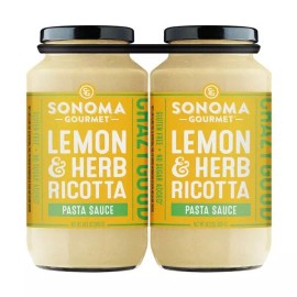 Sonoma Gourmet Lemon & Herb Ricotta Pasta Sauce, 24.5 Ounce (Pack of 2)