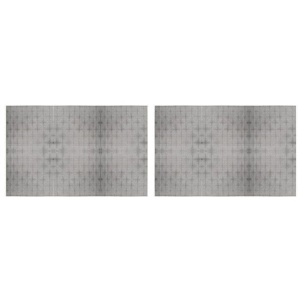 MECCANIXITY Plastic Mesh Canvas Sheet 60x42cm/23.6x16.5inch Black Blank Canvas Rectangle