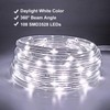 LED Rope Lights, 16ft Daylight White Strip Lights with Clear