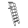 FXEIPOL 7 Steps Wall Mounted Folding Ladder, Metal Attic Stairs