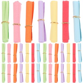 Milisten 50pcs Message in a Bottle Paper Scrolls Paper Multicolor DIY Lucky Writing Paper Rolls for Crafts Valentines Day Decor (Random Color)