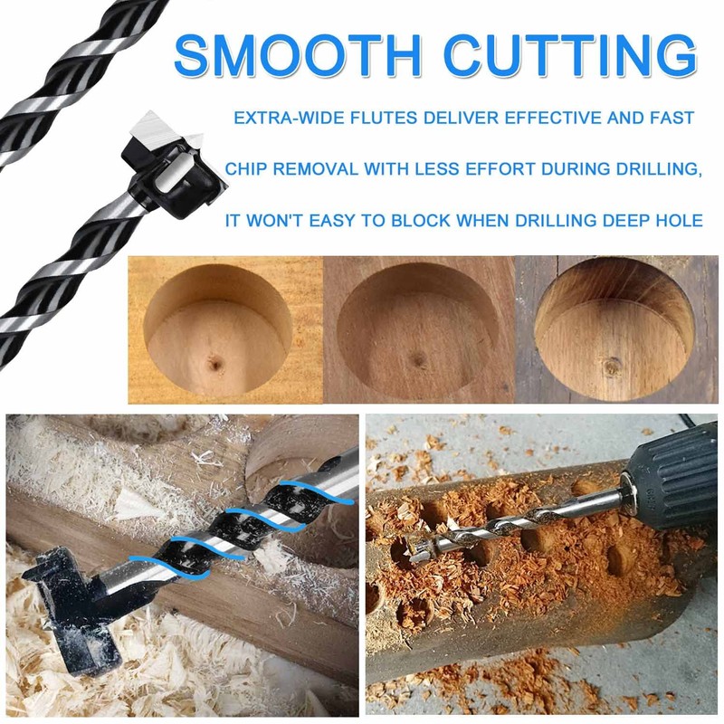 JONMON Forstner Drill Bits - 5Pcs Carbide Wood Hinge Hole