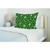 Acptolen Gnomes Clover Pillow Cover Green Leaf St Patrick's.Day Pillowcase
