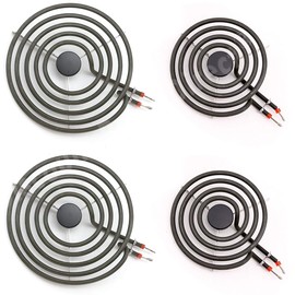MP22YA Electric Range Burner Element Unit Set, 2 pcs MP15YA 6" and 2 pcs MP21YA 8"