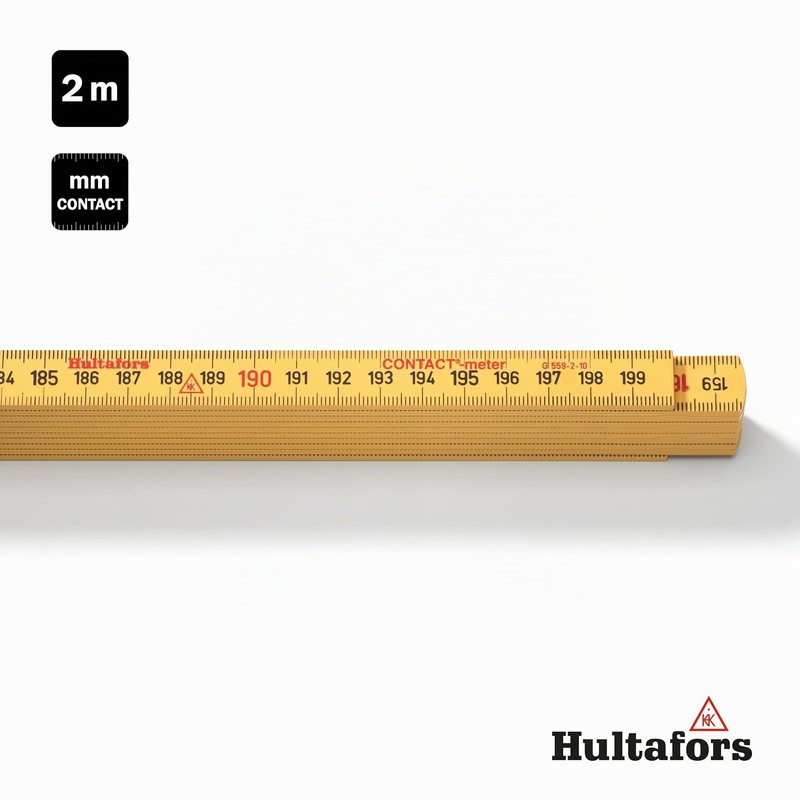 Contactmeter 2 m Fibreglass I Hultafors I Made in EU