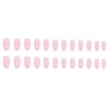 CTTHNBD Coffin Press on Nails Medium Fake Nails Ombre Pink