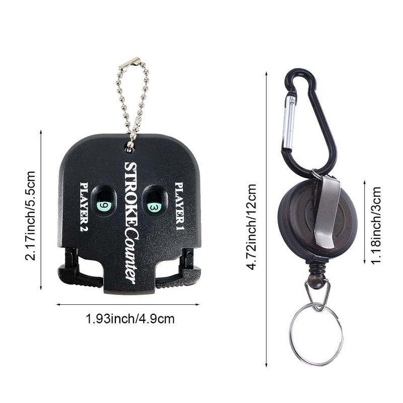 Golf Punch Counter, Golf Score Counter, Golf Stroke Counter, 2