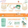 OMOCAS Travel Silicone Baby Feeding Set, 6 In 1 Portable