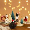 Dog With Fairy Lights Felt Decoration