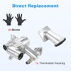 WMPHE Aluminum Engine Coolant Thermostat Housing Compatible with Jaguar Vanden